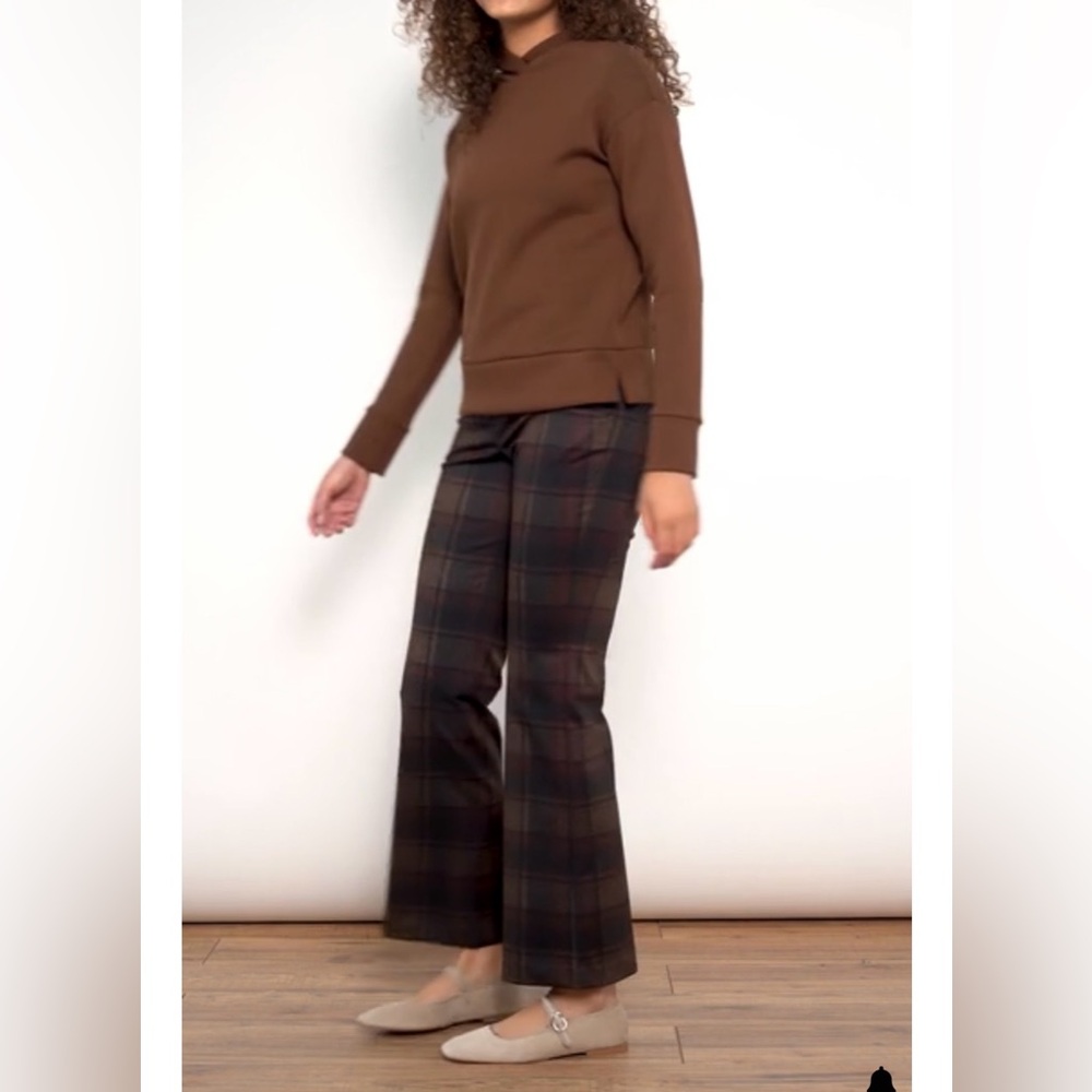I ❤️ Tyler Madison Axel Bedford Plaid Ponte Pant, Size Medium, NEW with tags